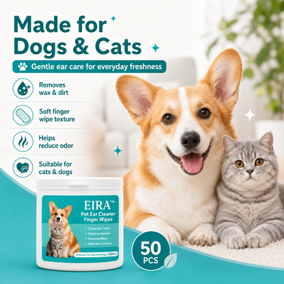 PET EAR CARE WIPES